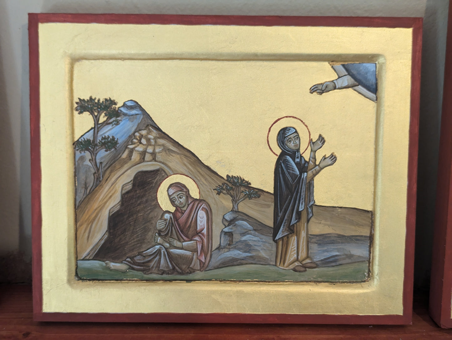Ss Zenaida and Philonella (Menologion) Icon Print